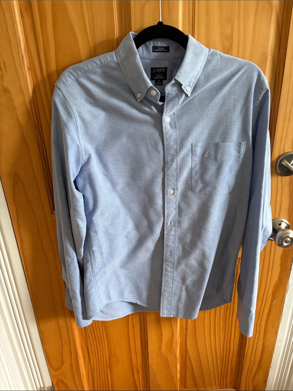 J. Crew Men’s Light Blue Button-Down Oxford Shirt